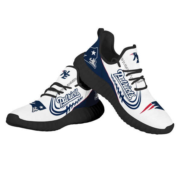 Women's New England Patriots Mesh Knit Sneakers/Shoes 010 Women's New England Patriots Mesh Knit Sneakers/Shoes 010